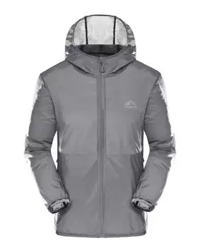 Sunscreen Clothing Couple Beach Skin Clothing Summer Light and Breathable Quick-drying Fishing Sunscreen Clothing Outdoor Trench Coat M