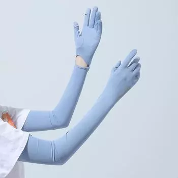 Sunscreen Female Anti-Ultraviolet Summer Cycling Arm Protector All-In-One Driving Ice Silk Sleeve Cover