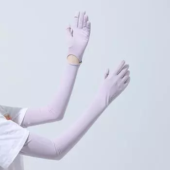 Sunscreen Female Anti-Ultraviolet Summer Cycling Arm Protector All-In-One Driving Ice Silk Sleeve Cover
