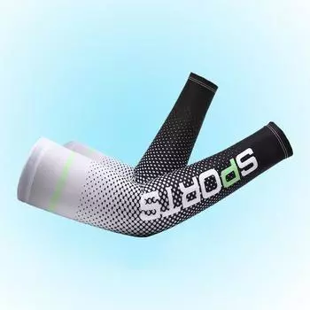 Sunscreen Ice Silk Sleeve Men and Women s Spring and Summer Gloves UV Arm Protection Ice Sleeves Driving Thin Two Finger Sleeve One Size