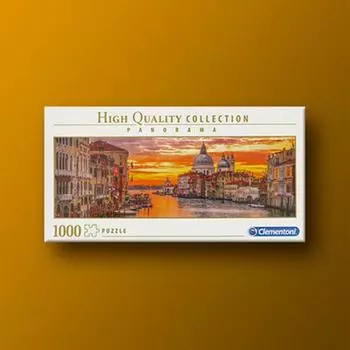 Sunset-colored Venice Grand Canal panorama 1000-piece Clementoni jigsaw puzzle, popular Korean board game