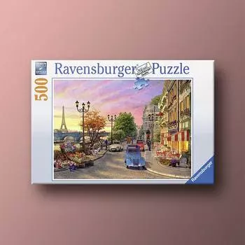 Закат на реке Сена Пазл Ravensburger из 500 деталей, популярная корейская настольная игра