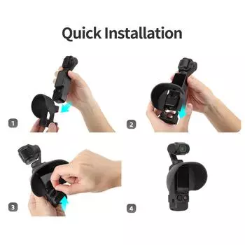 Sunshade Cover Sun Cover Sun Hood Attachments Lightweight Sunshade Enjoy Clear Views in Bright Lightings for OsmoPocket3