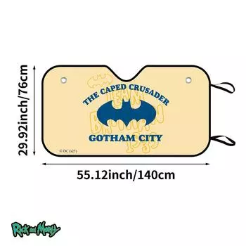 Sunshade Simple Bat Print Windshield Baffle FW01-20-0072