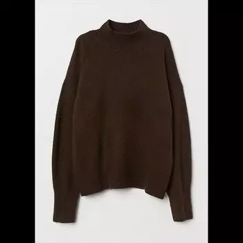 Sunshine House Autumn and Winter New Arrival Export Fashion H Home round Neck Long Sleeves Loose plus Size Women s Sweater Knitwear Coffee S: Bust size 112