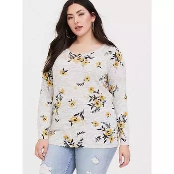 Sunshine House Fall New Arrival Export European and American plus Size Women s Clothes to round Neck Print Long Sleeves Knitwear Thin Pullover Color 00: Bust size 100