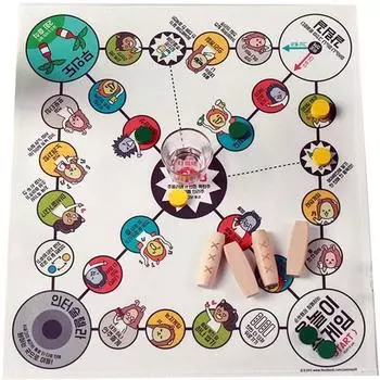 Sunso 24 Hour Juru Marble Drinking Game Yutnori Drinking Game, настольная игра, представляющая Корею