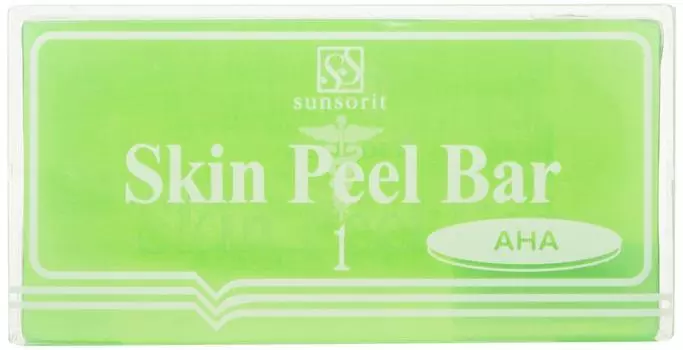 Sunsolit Skin Peel Bar AHA to Oily эффект с очищением лица 1 шт [Нормальная кожа] Мыло-пилинг (х 1)