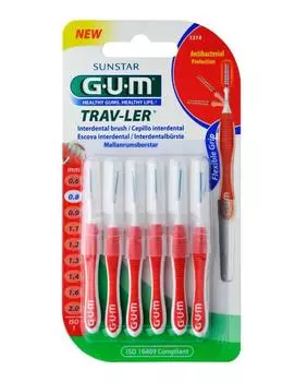 Sunstar Gum Trav-Ler Interdental Brush Iso1 1314 0,8mm 6 Units
