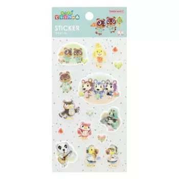 Sunstar Канцелярские товары Animal Crossing Petit Наклейка Зеленая наклейка Animal Forest Наклейка Deco Decoration Mark Наклейка 710389