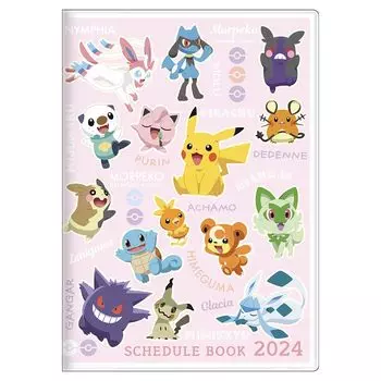 Sunstar Stationery 2024 S2957523 Планировщик Pokmon, Ежемесячный, A6, Коллекция,
