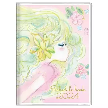 Sunstar Stationery Ado Mizumori 2024 Weekly S2957337 Planner, B6, Pink, розовый