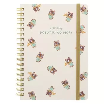 Sunstar Stationery Animal Crossing Note Ring B6 Ivory S2639556