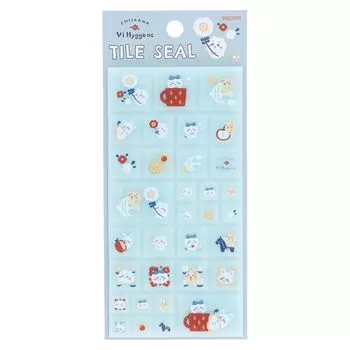 Sunstar Stationery Chiikawa Sticker Tile Blue S8589828 синий