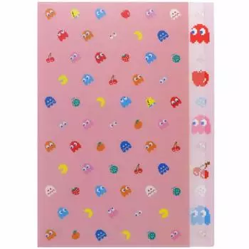 Sunstar Stationery Clear File Pink S2106612 Pac-Man Die-Cut розовый