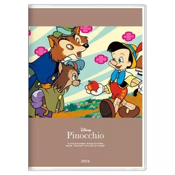 Sunstar Stationery Disney 2024 Monthly S2956934 Planner, B6, Pinocchio,