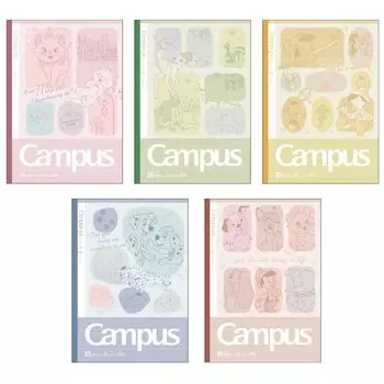 Sunstar Stationery Disney Canvas S2638126 Блокнот, в точку, в линейку, 5 штук, классический,