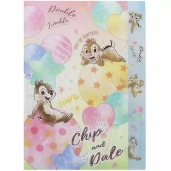 Sunstar Stationery Disney Clear File Die Cut 5P Charapare Chip Dale S2123622 &