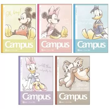 Sunstar Stationery Disney Холст Стандарт S2638100 Блокнот, в точку, в линейку, 5 штук, размер,