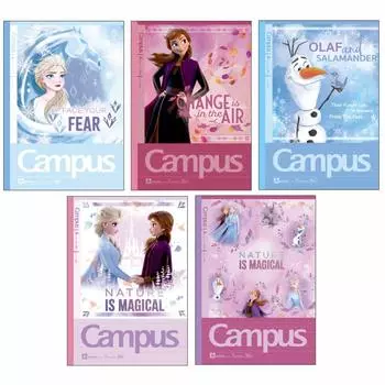 Sunstar Stationery Disney Note Campus Notebook Frozen 2 5 Books S2636069 A-lined