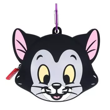 Sunstar Stationery Disney Pouch with Carabiner Silicone Figaro S2323842
