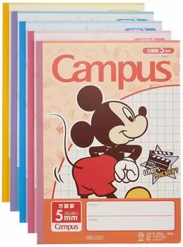 Sunstar Stationery Disney Purpose Campus Notebook Graph Ruled 5 Books Standard S2637642