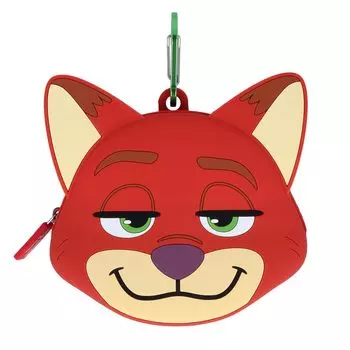 Sunstar Stationery Disney Silicone Pouch with S2323915 Carabiner, Nick,