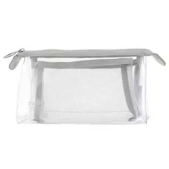 Sunstar Stationery mitte Pencil Case Mesh Gusset Light Gray S2319055