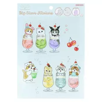 Sunstar Stationery Mofusand Seal Sticker Soda S8589046