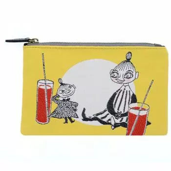 Sunstar Stationery Moomin Flat Pouch Kiryu Weave Yellow S2284189
