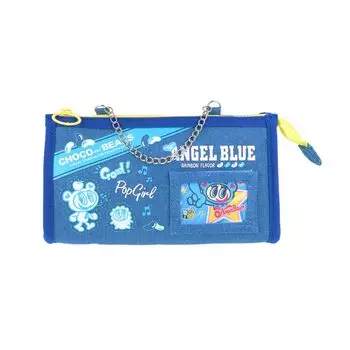Sunstar Stationery Narumiya Character Pouch with Chain Angel Blue S2333970