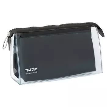 Sunstar Stationery Pen Case Clear Pouch Mitte Machi Light Black S2312735