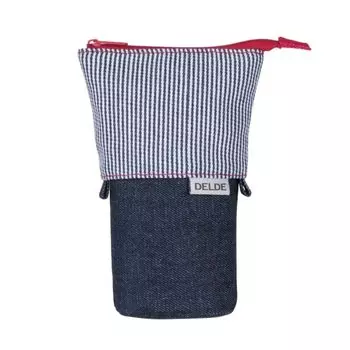 Sunstar Stationery Pencil Delde Slim Denim and S1415913 Case, Pouch, Hickory,