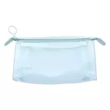 Sunstar Stationery Pouch Clear Mesh Mitte Ice Blue S2330989