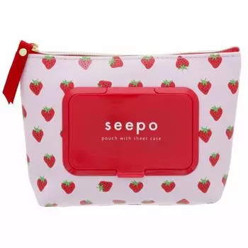 Sunstar Stationery Pouch Sheet Case Seapop Plus Strawberry Pink S2289695