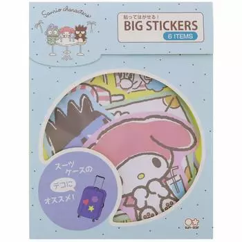 Sunstar Stationery Sanrio Big Sticker Sanrio Travel Blue S8580979