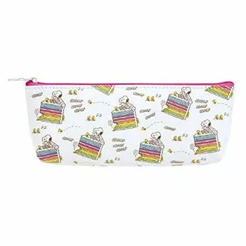 Sunstar Stationery Snoopy Pencil Case Pen Case S Play with Color Rainbow Cake S1423509