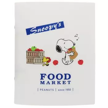 Sunstar Stationery Snoopy Рынок вкусной еды S2133318 Папка, 2 кольца, A5, Яблоко,