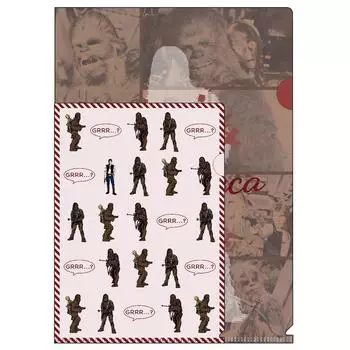 Sunstar Stationery Star Wars Clear File Set Chewbacca S2110970