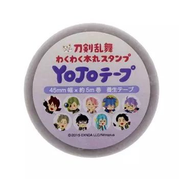 Sunstar Stationery Touken Ranbu Exciting Honmaru Stamp Curing Tape YOJO Tape B Pattern S8582874