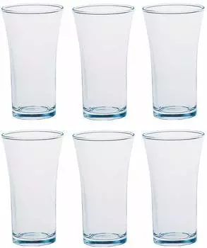 Suntory Marketing Beer Glass Tumbler Tenkai Sip Clear 115ml Made in Japan 6 pieces 180-59