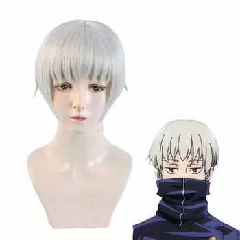 SUNXXCOS Jujutsu Kaisen термостойкий парик для костюма, аксессуар для фестиваля, парик Toge (Парик Инумаки)