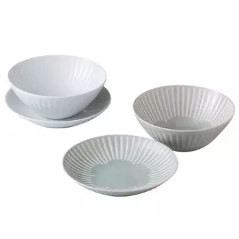 Суп Хасамияки Ханафвари Микроволновая печь Посудомоечная машина Сделано в Японии 19869 Набор, Безопасный, Безопасный, белый