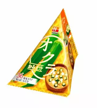 Суп-мисо из бамии Hanamaruki Triangle P Feast Okra x 10 пакетиков 10,1 г