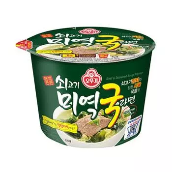 Суп Оттоги с говядиной и водорослями/Миеоккук, большая чашка, 100г (3 варианта) 2PCS