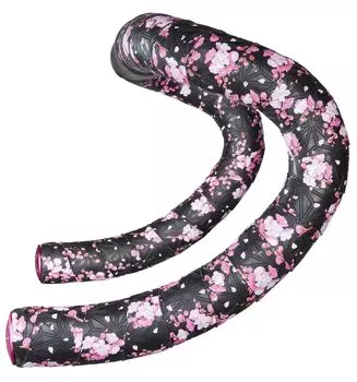 SUPACAZ Bar Tape 2200mm Super Sticky Kush Sakura Pink Star Plugz – Length – - + белый