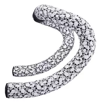 SUPACAZ Bar Tape 2200mm Super Sticky Kush Skull Black Star Plugz – Length – - +