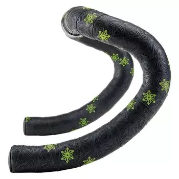 Supacaz Cycling Bar Tape Super Sticky Kush Galaxy Neon Yellow Stars Black Plugs - - - +