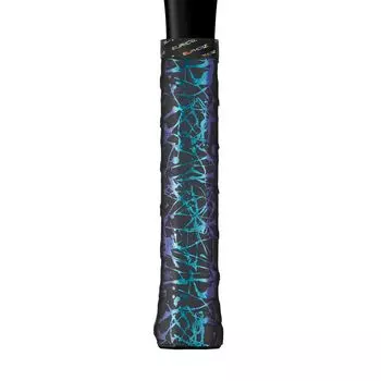Supacaz Super Sticky Kush Tennis Overgrip Splat Blue Refractor 3 Pack - - -