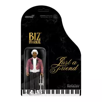 Super7 Biz Markie Фигурка Biz Markie с аксессуарами Классическая коллекционная ретро-игрушка в стиле хип-хоп (Просто друг) - 3,75 дюйма